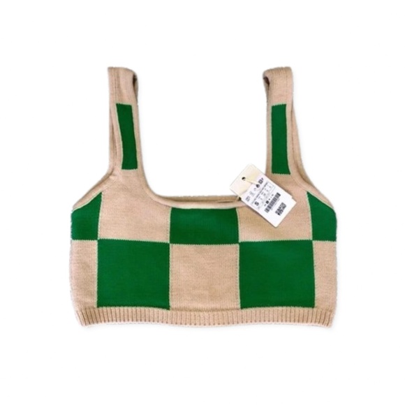 STR โฆ Checkered Brand New Crop Top (S) - Picture 1 of 4